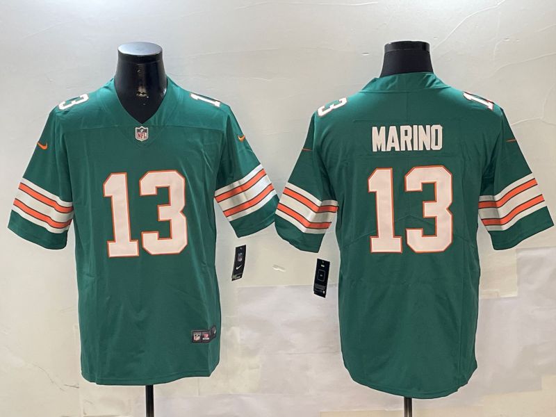 Men Miami Dolphins #13 Marind Green Second generation 2024 Nike Limited NFL Jersey style 1->miami dolphins->NFL Jersey